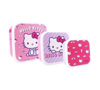 Vadobag Hello Kitty Fresh Bites - Contenitore per snack, 3 pezzi, 6 x 12 x 12 cm