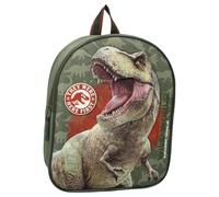 Vadobag JURASSIC WILD Dinosauro T-REX 3D - Zainetto per bambini | Scuola | Asilo - Colore verde - dimensioni 32x26x11cm