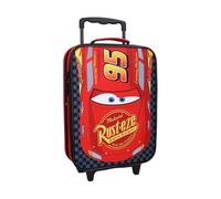 Vadobag McQueen Carrello per bambini, Trolley per bambini, Bagaglio a mano per ragazzi, Bagaglio per bambini, Rosso, Soft Shell, Rosso, Soft Shell