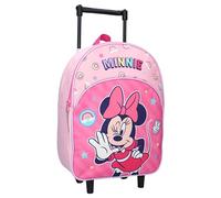 Vadobag Minnie Mouse - Zaino trolley Glam It Up, Colore: rosa.