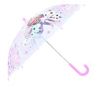 Vadobag Ombrello rosa trasparente | Gabby's Dollhouse | Ombrello per bambini
