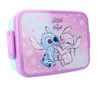 Vadobag STITCH ANGEL Portamerenda Lunch Box in plastica con coperchio - dimensioni 16x13x5cm DISNEY Originale Lilo e Stitch