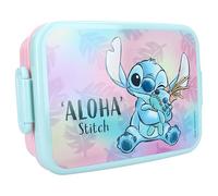 VadoBag Portamerenda STITCH in plastica con coperchio 16x13x5 cm Disney Originale Lilo e Stitch