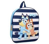 Vadobag Zaino cagnolina BLUEY Oh Happy Days 3D - Zainetto per bambini | Scuola | Asilo - Colore Blu e Azzurro - dimensioni 32x26x11cm