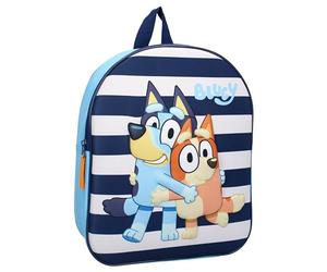 Vadobag Zaino cagnolina BLUEY Oh Happy Days 3D - Zainetto per bambini | Scuola | Asilo - Colore Blu e Azzurro - dimensioni 32x26x11cm