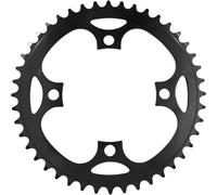 Vae - piastra in acciaio a 4 razze per e-bike (per sistemi di 1a e 3a generazione) su scheda P2R Bosch Mono (Brose) Noir
