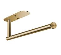 VAEHOLD Porta asciugamani di carta autoadesivo sotto il supporto dell'armadio, supporto per rotolo di carta da parete per cucina, bagno, parete, in acciaio inossidabile SUS304 (oro)