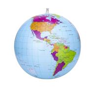 VAEIORP 1 Globo Gonfiabile Globe PVC da Mondo Terra Gonfiabile Globo Pallone da Spiaggia per Giocare in Spiaggia o Insegnare Mappamondo Gonfiabile in Inglese per Regalo Festa del Giorno dei Bambini
