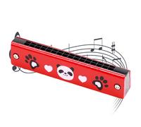 VAEIORP 1 PCS Armonica per Bambini, 16 Fori Strumento armonico per Bambini può Essere Dato Come Un Regalo di Natale o di Compleanno (Rosso)