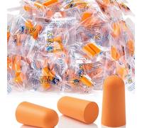 VAEIORP 30 Paia Tappi per Orecchie Riutilizzabili Antirumore per Dormire, Studiare, Viaggiare, Protezione Acustica (Arancione)