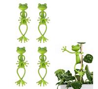 VAEIORP 4 Pezzi Supporto per Piante a Forma di Rana, Clip per Piante Rampicanti, Sostegno per Piante, Fermagli Decorativi per Piante, Clip per Rampicanti per Decorazione di Vasi