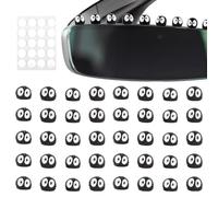 VAEIORP 40 Pezzi Mini Figure in Resina Cartoon Decorazioni Auto Retrovisore Accessori Auto Divertenti per Donna e Uomo Spirito del Carbone (Nero)