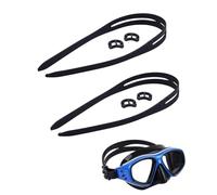 VAEIORP Cinturino in Silicone per Maschera da Immersione, 2 Pezzi, 1,8 cm, Tenuta Stagna Ermetica, Regolabile Senza Odore per Snorkeling, Apnee e Sub Acqueo Sicuro