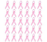 VAEIORP Spille Nastro Rosa Cancro al Seno, 30 Pezzi con Spilli di Sicurezza, Kit Distribuzione Rapida per Volantinaggio Mirato e Solidarietà Attiva durante Campagne Sanitarie
