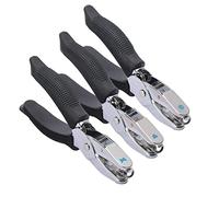 Vaessen Creative 1201-99 Set di 3 Perforatrices Cuore Fiore e Forma Farfalla, Plastic, Rosso, 26.8 x 19.6 x 1.8 cm