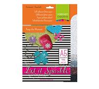 Vaessen Creative 2111-101 Carta Glitter A5, Cartone, Multicolore, 21x15x5 cm