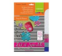 Vaessen Creative 2111-103 Carta Glitter A5, Cartone, Multicolore, 21x15x5 cm, 5 unità