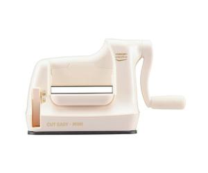 Vaessen Creative 2137-035 Mini Fustellatrice e Macchina per Goffratura Starter Kit, Bianco/Rosa