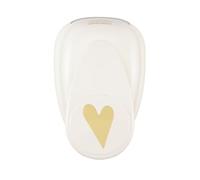 Vaessen Creative 21437-063 - Fustella Grande a Forma di Cuore, 5 cm, 1 Pezzo, Fino a 160 G/M², per Carta e Scrapbooking, Colore: Bianco/Rosa