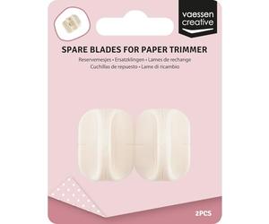 Vaessen Creative 2207 Lame di ricambio per Taglierino Lama Dritta, Plastica Bianca, 2 x 1 x 0.5 cm