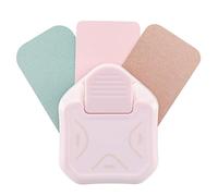 Vaessen Creative 3 in 1 Perforatrice per Arrotonda Angoli, Fustellatrice per Carta, per Progetti Fai da Te, Scrapbooking, Diy e Creazione di Biglietti, Rosa, 4-7-10 Mm