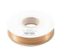Vaessen Creative 301002-5021, nastro di raso marrone chiaro, 3 mm x 100 m, nastro doppio decorativo per regali e matrimoni