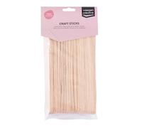 Vaessen Creative Bastoncini di Legno, 50 Pezzi, 2,5 x 20 cm, Create Capolavori in 3D, Lavoretti per Bambini, Decorazioni per la Casa e Altro, Betulla Naturale