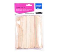 Vaessen Creative Bastoncini di Legno, 80 Pezzi, 1,8 x 15 cm, Create Capolavori in 3D, Lavoretti per Bambini, Decorazioni per la Casa e Altro, Betulla Naturale