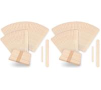 Vaessen Creative Bastoncini di Listelli Legno Fai Da Te - 150 Pezzi - 2,5 x 20 cm e 1 x 11,4 cm Bastoncini per Gelato - Arte e Artigianato Creativo 3D - Decorazioni per la Casa - Legno di Betulla