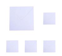 Vaessen Creative Buste quadrate grandi per biglietti di auguri, colore bianco, set da 5, biglietti coordinati disponibili (Confezione da 5)