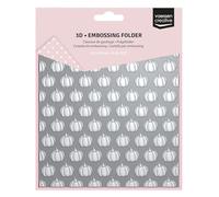 Vaessen Creative Cartella per Embossing 3D - Facce di Zucca 15 x 15 cm - Cartelle per Goffratura - Ideale per Fai da Te Autunnale e Halloween, DIY, Biglietti, Artigianato, Scrapbooking e Journaling