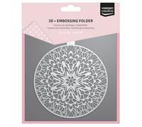 Vaessen Creative Cartella per Embossing 3D Pallina di Natale 15 x 15 cm - Cartelle per Goffratura e Accessori - per Fai da Te, DIY, Biglietti, Artigianato, Scrapbooking e Journaling