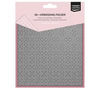 Vaessen Creative Cartella per Embossing 3D Stelle di Natale 15 x 15 cm - Cartelle per Goffratura e Accessori - per Fai da Te, DIY, Biglietti, Artigianato, Scrapbooking e Journaling