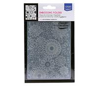 Vaessen Creative Cartella per Embossing, Fiori 14,6 x 10,8 x 0,5 cm, 1 pezzo, per Biglietti di Compleanno, Biglietti di Nascita, Biglietti di Natale e Artigianato di Carta