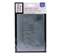 Vaessen Creative Cartella per Embossing, Happy Birthday 14,6 x 10,8 x 0,5 cm, 1 pezzo, per Biglietti di Compleanno, Biglietti di Nascita, Biglietti di Natale e Artigianato di Carta
