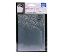 Vaessen Creative Cartella per Embossing, Tronco d'albero 14,6 x 10,8 x 0,5 cm, 1 pezzo, per Biglietti di Compleanno, Biglietti di Nascita, Biglietti di Natale e Artigianato di Carta