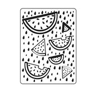 Vaessen Creative Cartella per Goffratura Anguria 14,6 x 10,7 cm - Cartella per Embossing per Biglietti, Scrapbooking, Journaling - Riutilizzabile, Risultati Precisi, Per Macchine da Taglio