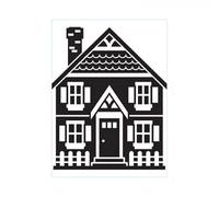 Vaessen Creative Cartella per Goffratura Casa 14,6 x 10,7 cm - Cartella per Embossing per Biglietti, Scrapbooking, Journaling - Riutilizzabile, Risultati Precisi, Per Macchine da Taglio