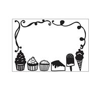 Vaessen Creative Cartella per Goffratura Dolci 14,6 x 10,7 cm - Cartella per Embossing per Biglietti, Scrapbooking, Journaling - Riutilizzabile, Risultati Precisi, Per Macchine da Taglio