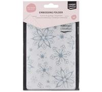 Vaessen Creative Cartella per Goffratura Fiocchi di Neve 14,6 x 10,7 cm - Cartella per Embossing per Biglietti, Scrapbooking, Journaling - Riutilizzabile, Risultati Precisi, Per Macchine da Taglio