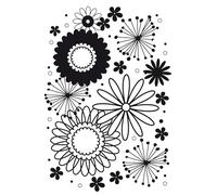 Vaessen Creative Cartella per Goffratura Fiori del Potere 12,7 x 17,7 cm - Cartella per Embossing per Biglietti, Scrapbooking, Journaling - Riutilizzabile, Risultati Precisi, Per Macchine da Taglio