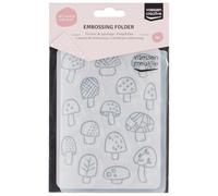 Vaessen Creative Cartella per Goffratura Funghi 14,6 x 10,7 cm - Cartella per Embossing per Biglietti, Scrapbooking, Journaling - Riutilizzabile, Risultati Precisi, Per Macchine da Taglio