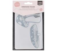 Vaessen Creative Cartella per Goffratura Fungo 14,6 x 10,7 cm - Cartella per Embossing per Biglietti, Scrapbooking, Journaling - Riutilizzabile, Risultati Precisi, Per Macchine da Taglio