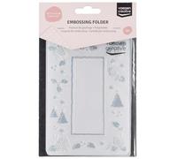 Vaessen Creative Cartella per Goffratura Pigne 14,6 x 10,7 cm - Cartella per Embossing per Biglietti, Scrapbooking, Journaling - Riutilizzabile, Risultati Precisi, Per Macchine da Taglio