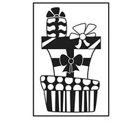 Vaessen Creative Cartella per Goffratura Pila di Regali 14,6 x 10,7 cm - Cartella per Embossing per Biglietti, Scrapbooking, Journaling - Riutilizzabile, Risultati Precisi, Per Macchine da Taglio