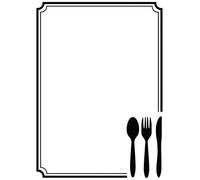 Vaessen Creative Cartella per Goffratura Posate 14,6 x 10,7 cm - Cartella per Embossing per Biglietti, Scrapbooking, Journaling - Riutilizzabile, Risultati Precisi, Per Macchine da Taglio