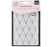 Vaessen Creative Cartella per Goffratura Testa di Cervo 14,6 x 10,7 cm - Cartella per Embossing per Biglietti, Scrapbooking, Journaling - Riutilizzabile, Risultati Precisi, Per Macchine da Taglio