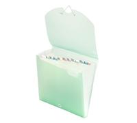 Vaessen Creative Cartella Portadocumenti - Archivia Ordine con 12 Scomparti e 100 Fogli di Carta Scrapbook - Cartella Espandibile 32 x 32 x 3,5 cm per Cartoncino, Biglietti, Documenti e Fascicoli