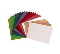 Vaessen Creative Cartoncini Colorati Assortiti - Cartoncino Carta Stampante A4 - Carta Creativa con 24 Fogli - Cartoncino per Scrapbooking, Journaling, Biglietti, Fai Da Te e Fustellatura