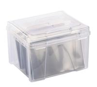 Vaessen Creative Contenitore Coperchi da 26,9 x 23,3 x 19,3 cm-3 Divisori, 8 Buste di Plastica e 8 Fogli Magnetici - Scatola di Smistamento per Fustelle da Taglio, Carta,Scrapbooking